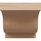 Ekena Millwork 4in. W x 4in. H x 36in. L Newport Woodgrain TimberThane Rafter Tail, Primed Tan RFTUR04X04X36NEWRCPR - alternate 5